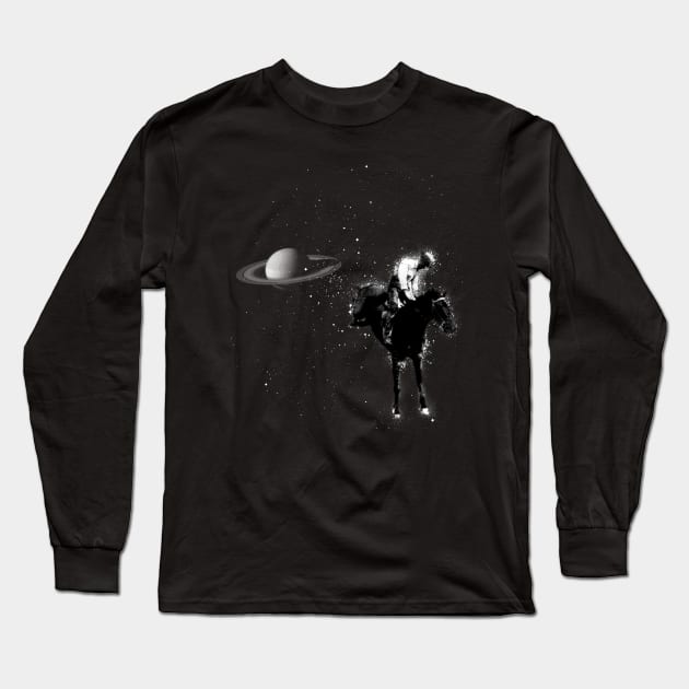 Space Cowboy Long Sleeve T-Shirt by Cpt. Hardluck